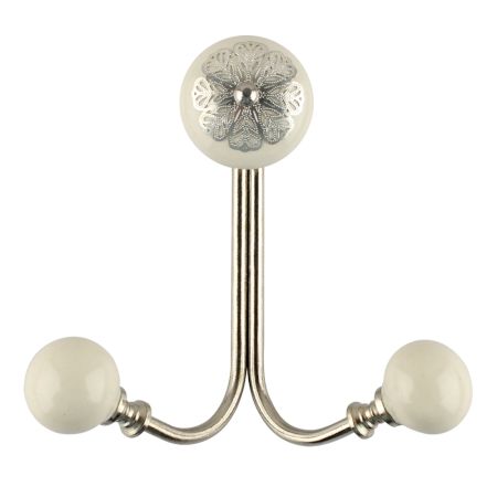 Cream Strewn Flat Wired Hooks Online